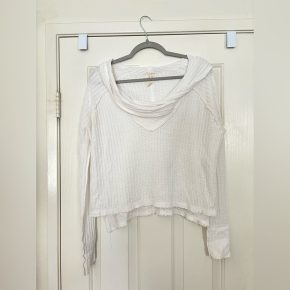 Free people The strokes knit top cropped cover up size xs - Picture 2 of 3
